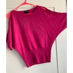 New! Lord & Taylor 100% cashmere magenta sweater